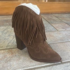 Sam Edelman Benjie Brown Suede Boots NIB